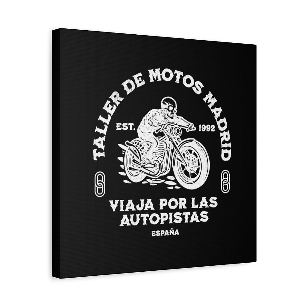 Thumbnail: Taller de Motos Madrid Spain: Matte Canvas, Stretched, 1.25"