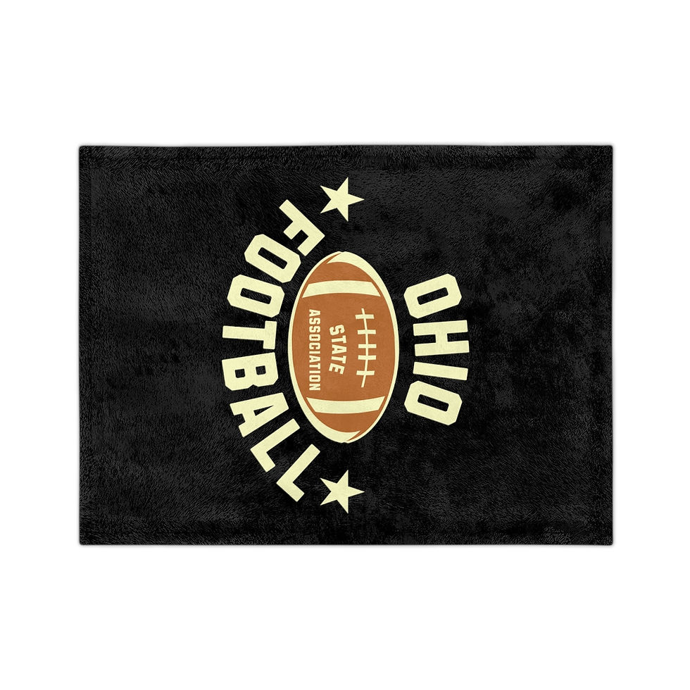 Thumbnail: Ohio Football: Velveteen Microfiber Blanket