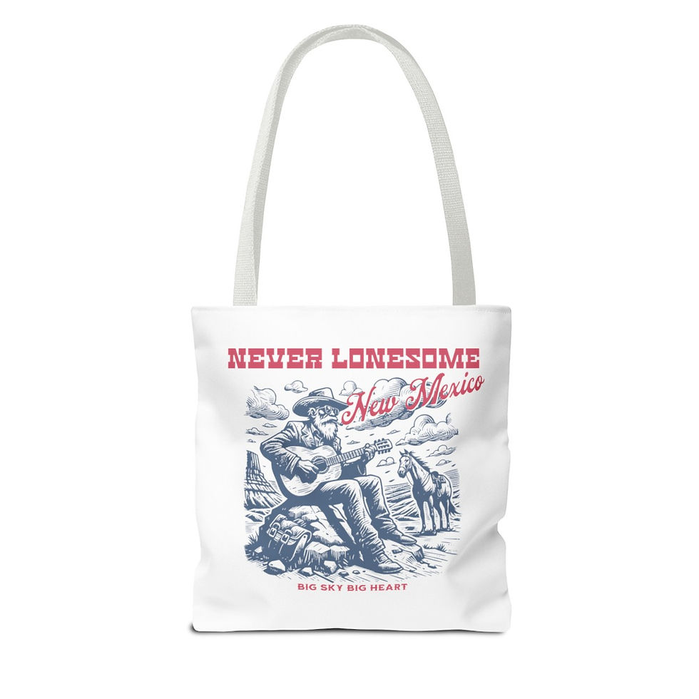 Thumbnail: Never Lonesome New Mexico: Tote Bag (AOP)