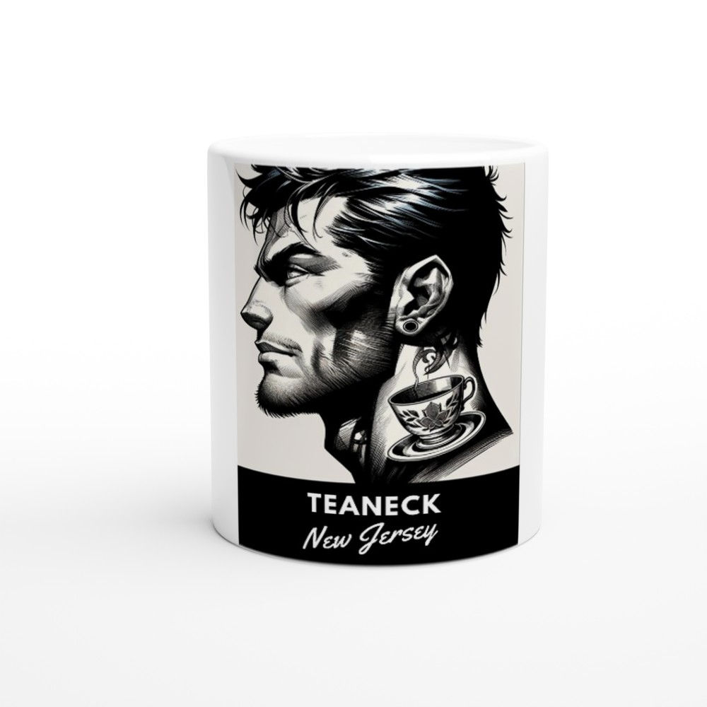 Teaneck: White 11oz Ceramic Mug