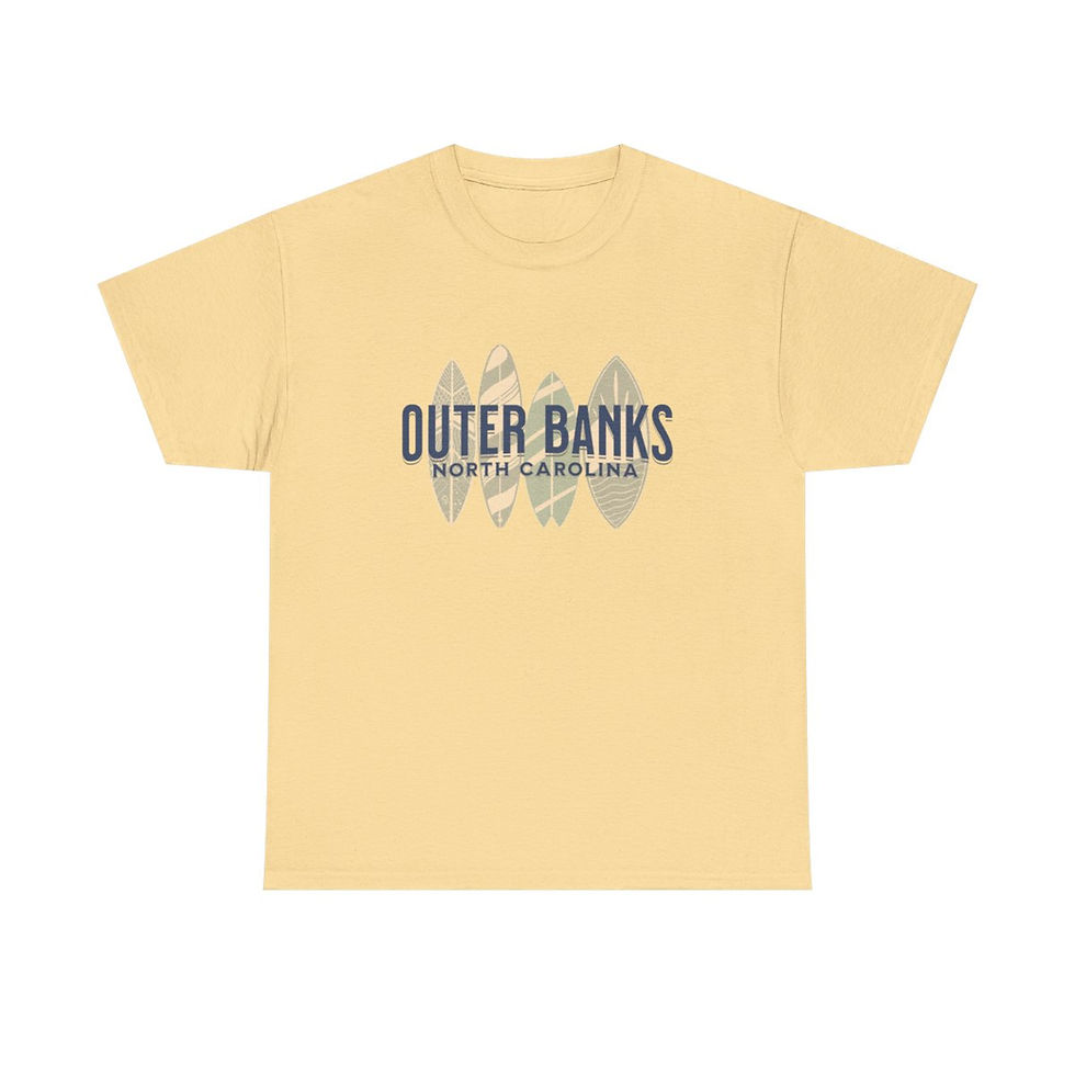 Thumbnail: Outer Banks North Carolina: Unisex Heavy Cotton Tee