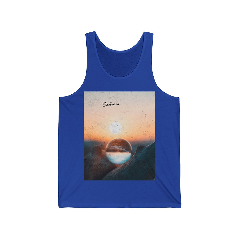 Thumbnail: Bahrain Land of Pearls: Unisex Jersey Tank