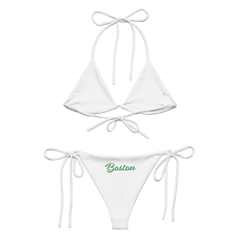 Thumbnail: Boston: All-over print recycled string bikini