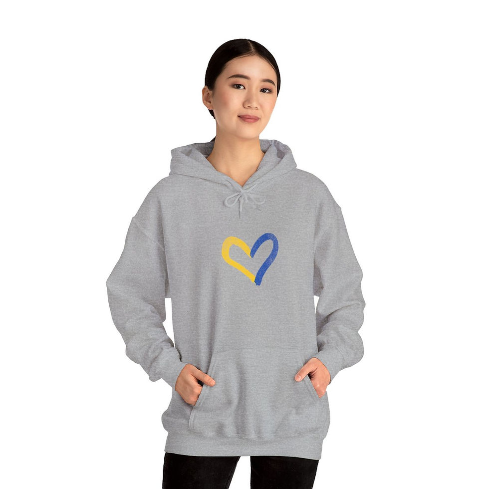 Thumbnail: Ukraine Heart: Unisex Heavy Blend™ Hooded Sweatshirt