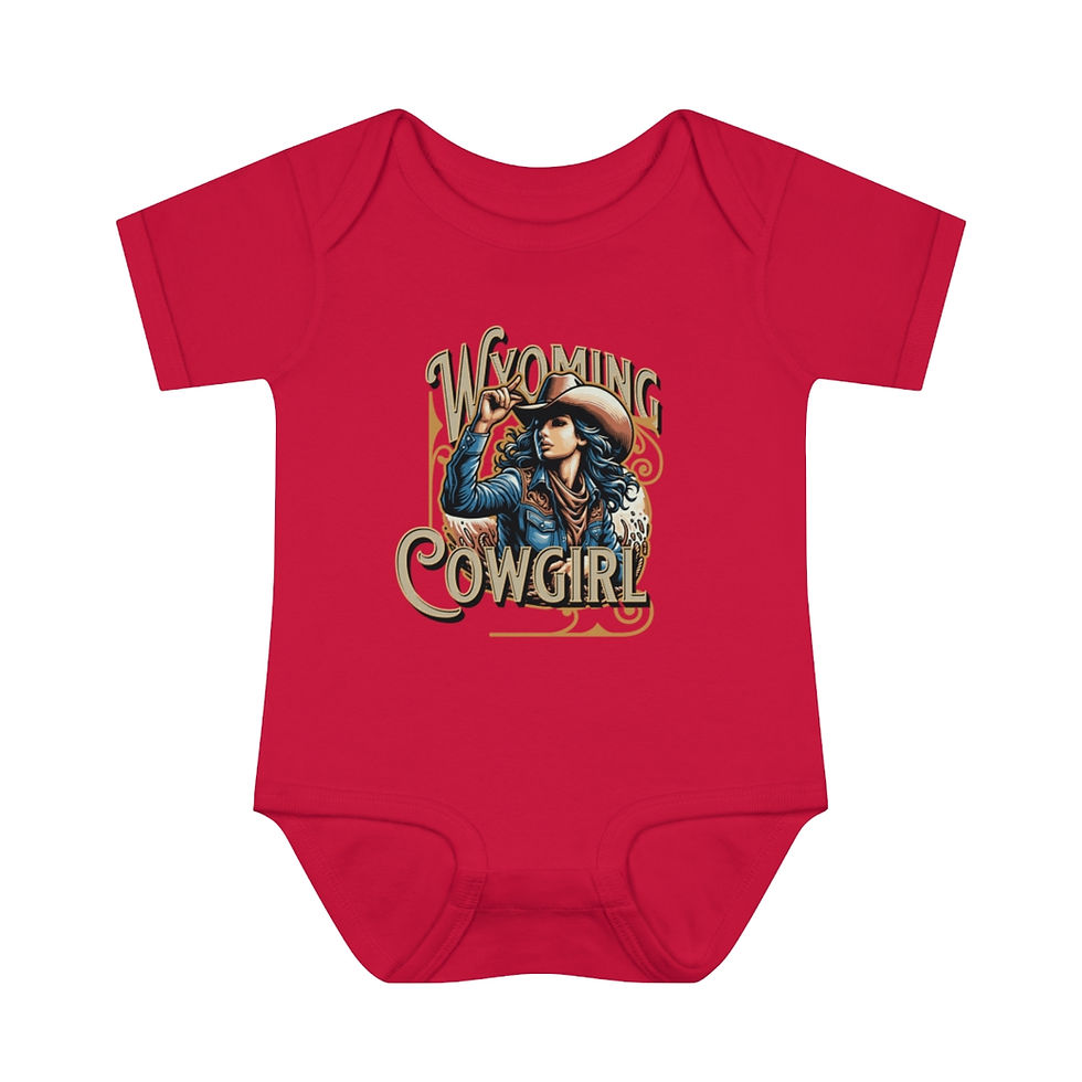Thumbnail: Wyoming Cowgirl: Infant Baby Rib Bodysuit