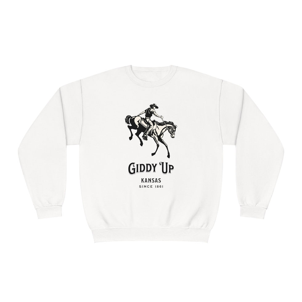 Thumbnail: Giddy Up Kansas: Unisex NuBlend® Crewneck Sweatshirt