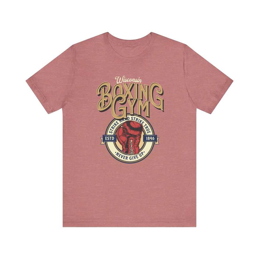 Thumbnail: Wisconsin boxing: Unisex Jersey Short Sleeve Tee