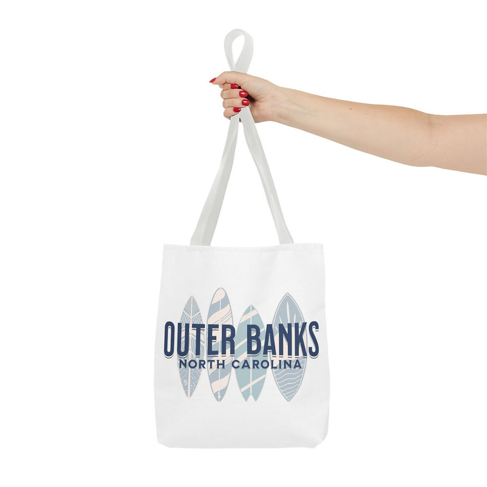 Thumbnail: Outer Banks North Carolina: Beach Tote Bag (AOP)