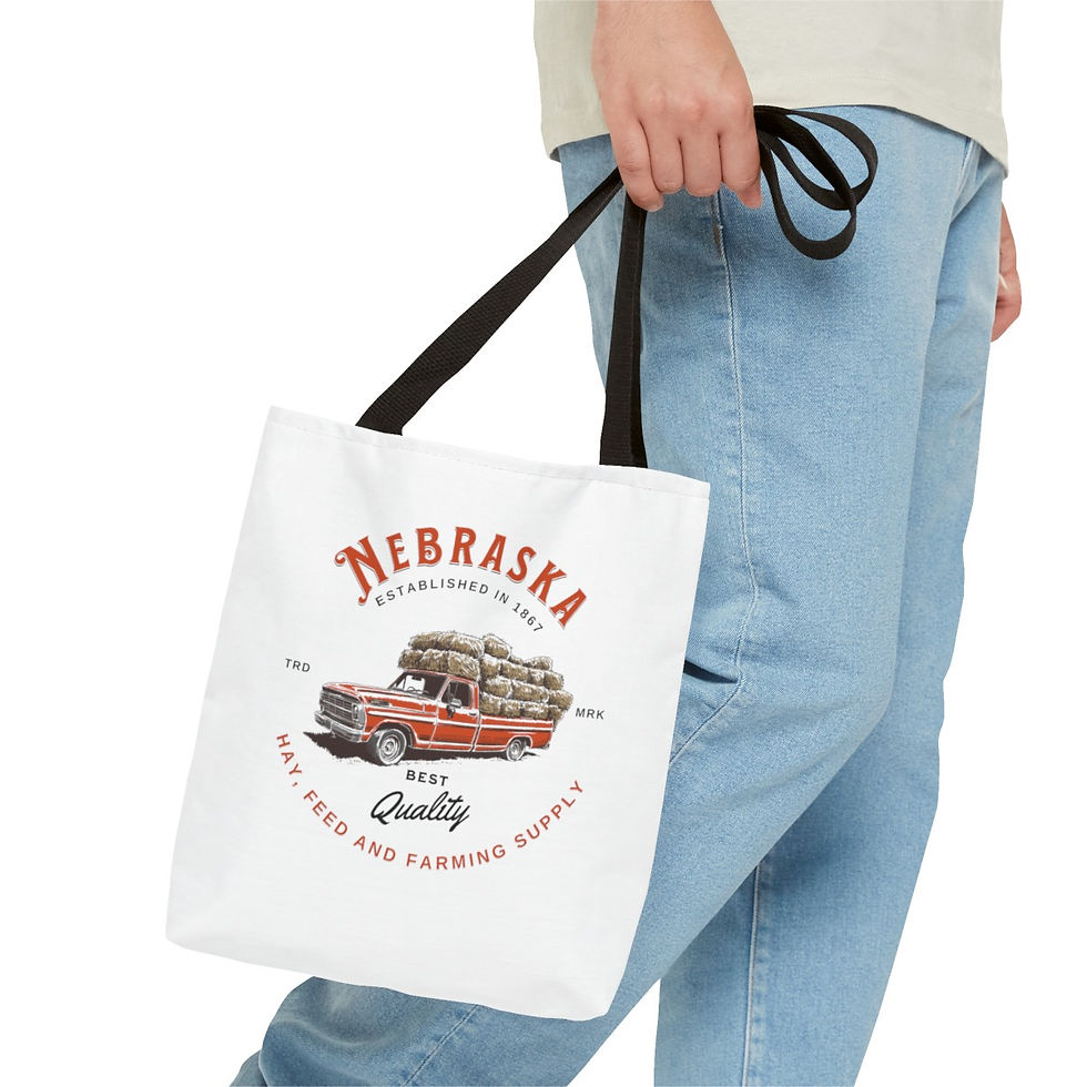 Thumbnail: Nebraska feed supply: Tote Bag (AOP)