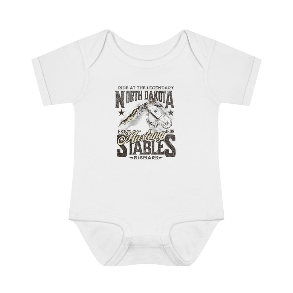 Thumbnail: North Dakota Stables: Infant Baby Rib Bodysuit