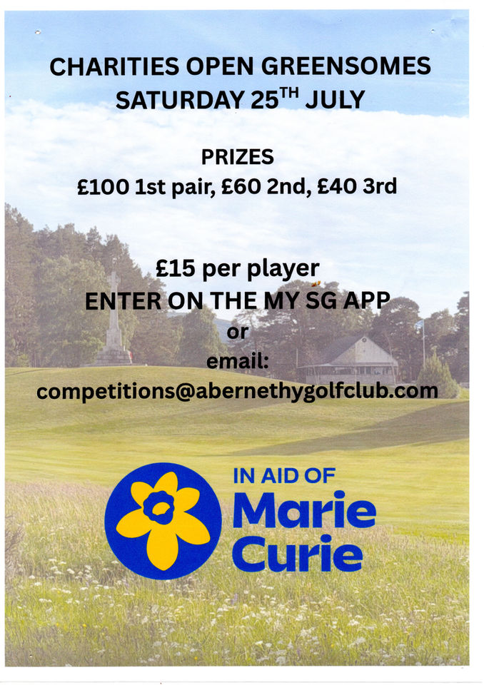 Charities Open Greensomes