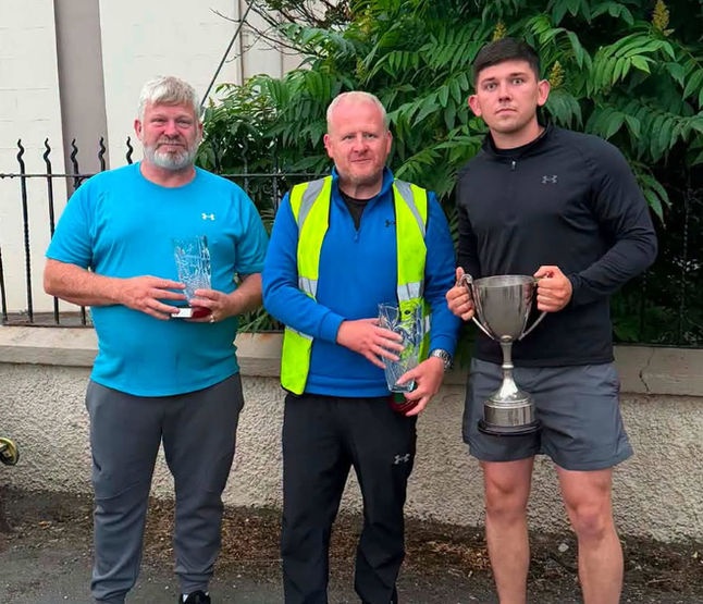 North East Junior C Final at Grenagh Billy Connolly bt David Stokes with Tom O'Donovan