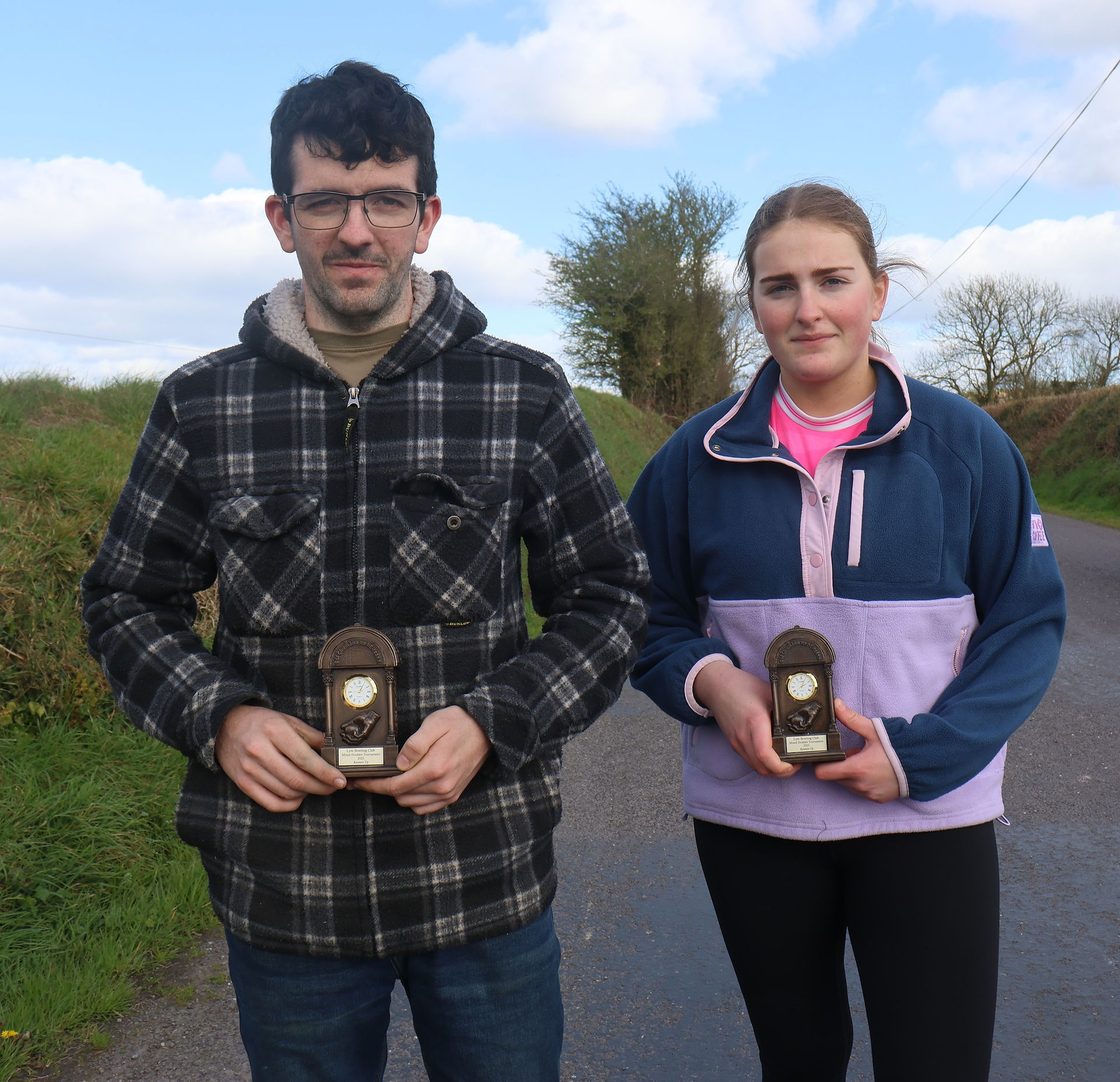 P.J. O'Driscoll & Grace Ahern R-up in the Lyre Mixed Doubles Tournament