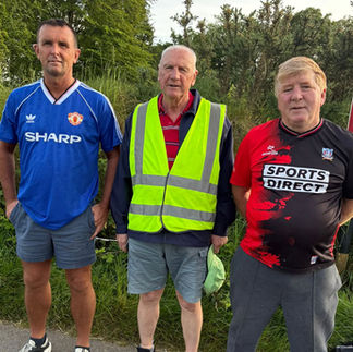 Mid Cork Overall Nov-Vet final at Ballinacurra Joe Madden R-up, Tim Walsh Reff and Martin O'Donovan 