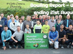 Bowling Report - Week ending 21st August