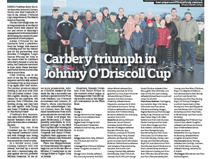 The Southern Star: Carbery triumph in Johnny O' Driscoll Cup