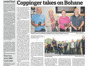 The Southern Star: Sexton to face McDonagh as Coppinger takes on Bohane