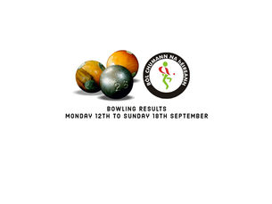 Bowling Results - Monday 12th to Sunday 18th September