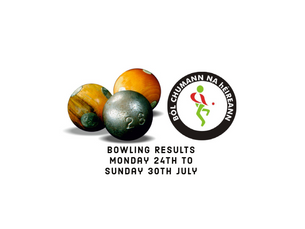 Bowling Results - Monday 24th to Sunday 30th July