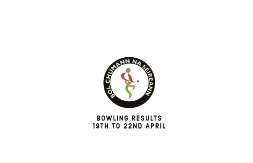Bowling Results - Tuesday April 19th to Sunday April 24th