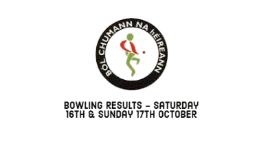 Bowling Results - Saturday 16th & Sunday 17th October