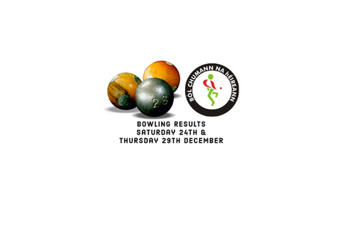 Bowling Results - Saturday 24th to Thursday 29th December