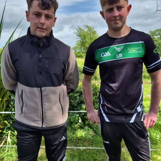Premier Junior A Quarter Final at Lyre Brian O'Driscoll winner and Liam Murphy R-up.