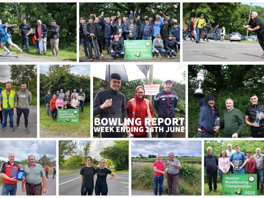 Bowling Report - Week ending 26th June