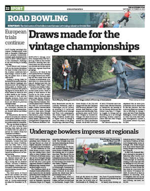 The Southern Star - Draws made for the Vintage Championship