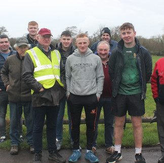 Carbery Junior A Finalists at the Marsh Road Colm Crowley & Darragh Demosey with supporters