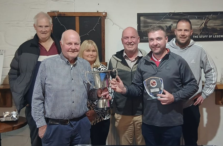 Hubbard Family Martin, Ned, Teresa, Jerry & David make presentation of the Hancy Hubbard cup