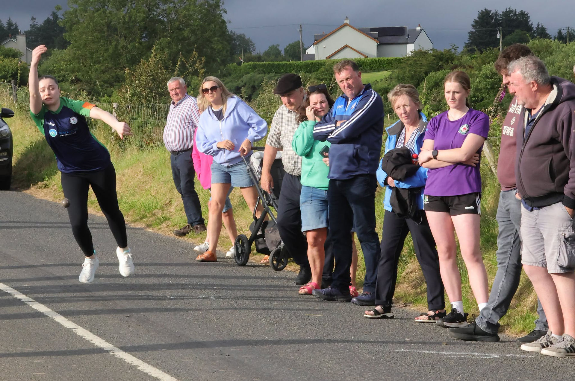 Darcy O'Brien in U-18 County Final action at Ballinagree