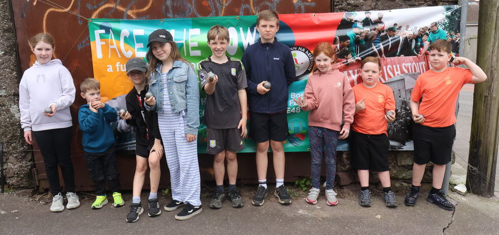 Some of the participants at Nash's Boreen on sunday April 26th