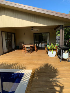 Serenity view back from pool to deck area.