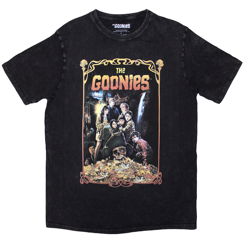 The Goonies Stone Wash T-Shirt: Movie Poster (Black)