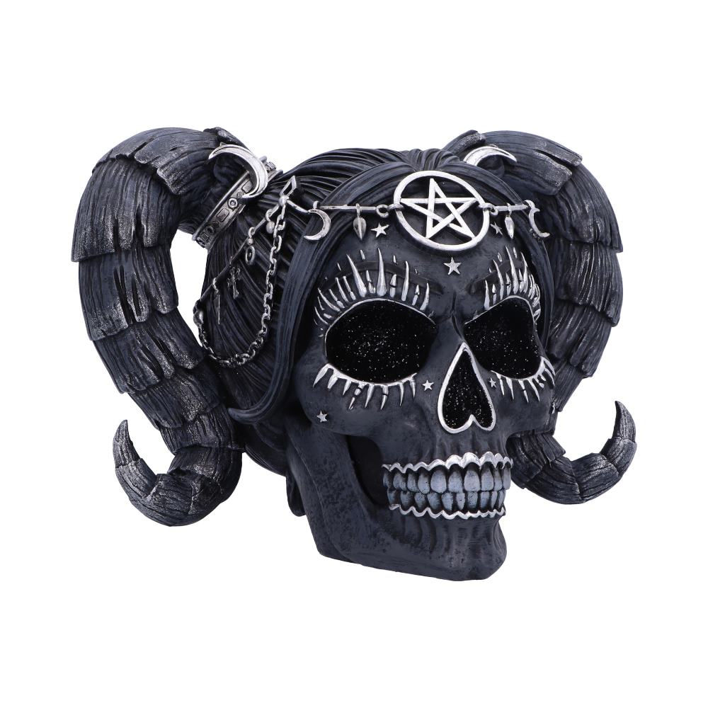 Drop Dead Black Skull 20.5cm