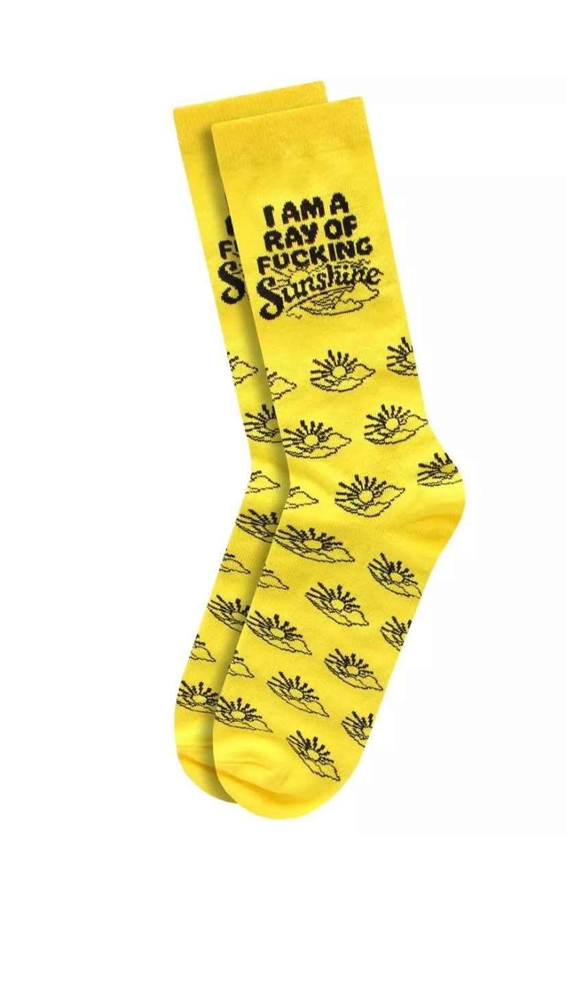I'm A Ray of Fucking Sunshine Socks