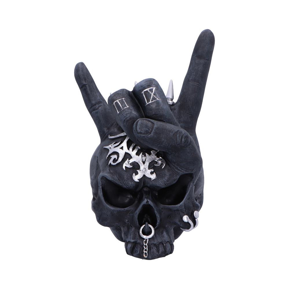 Horns Up Skull Ornament 17,5cm