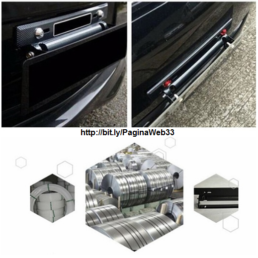 Porta Placa fibra de carbono ajustable Racing Universal Tuning