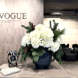 Weihnacht Kunstblumen Strauss für unseren Kunden En Vogue Coiffure an der Talstrasse in Zürich
