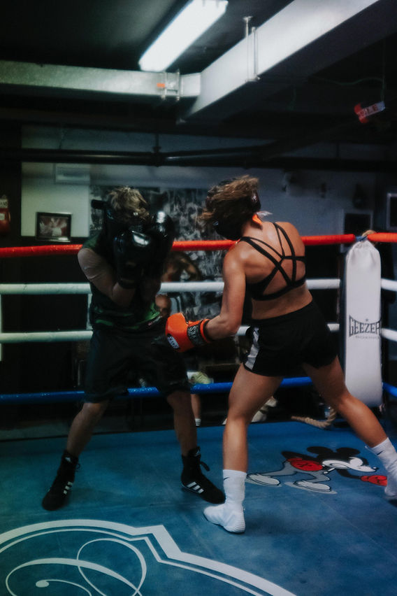 Kristyna & Oscar Sparring