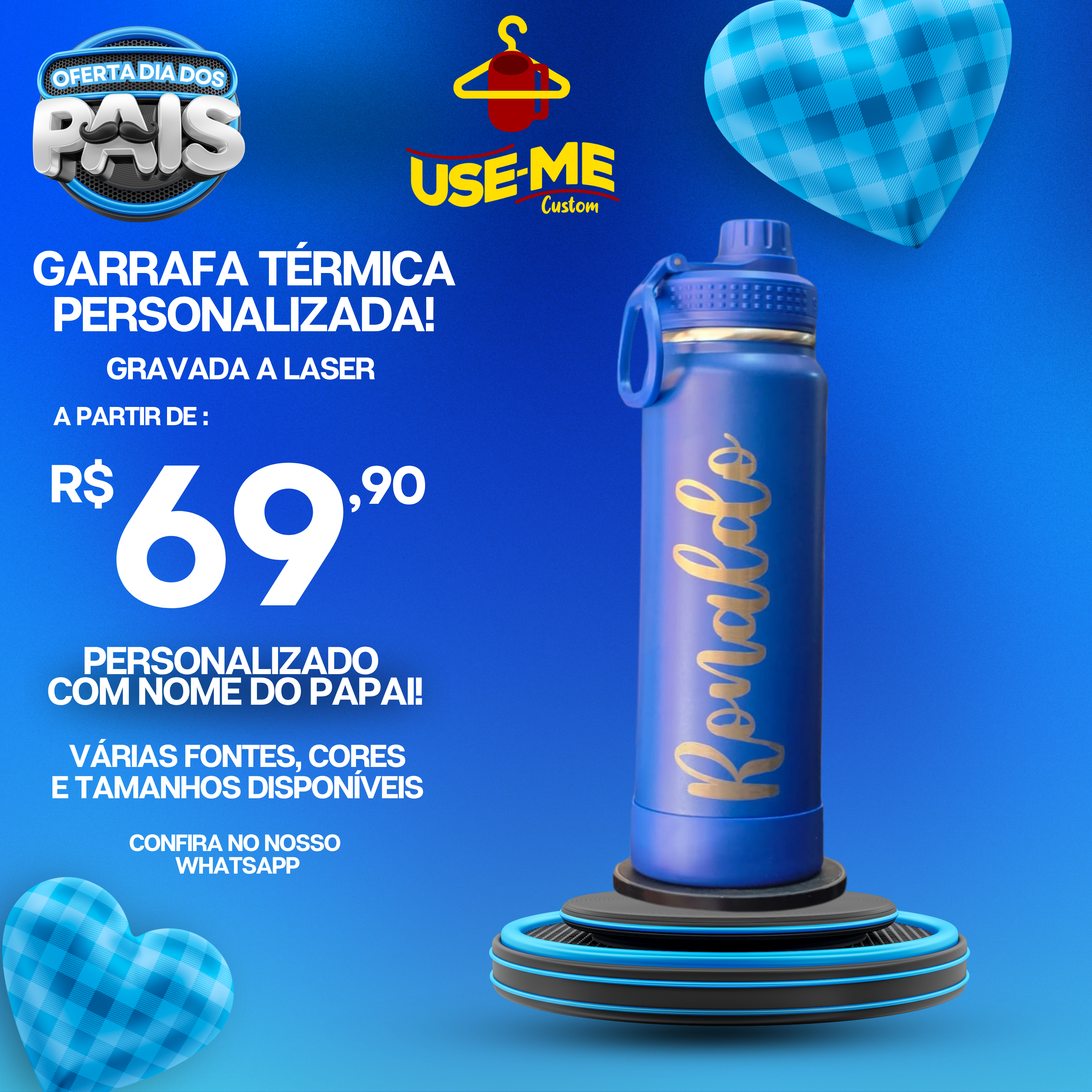 Garrafa Térmica Gravada