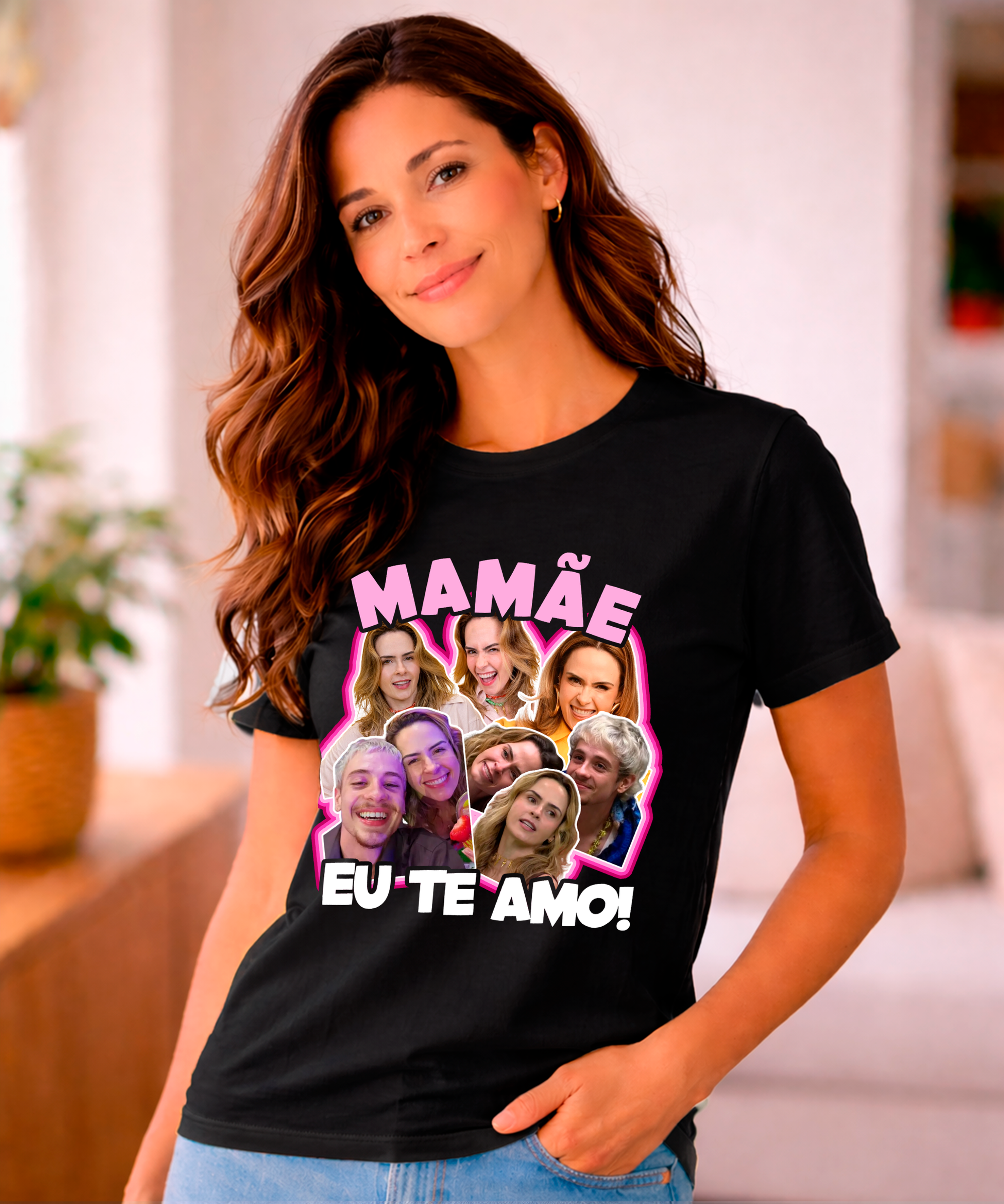Camisa "mamãe eu te amo" modelo especial 01