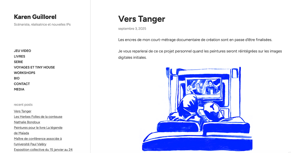 Vers mon blog de scénariste de Nouvelles Écritures