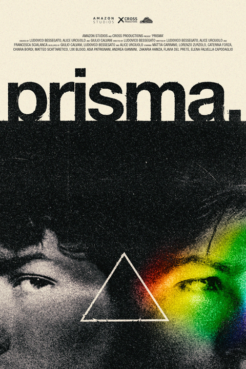 Alternative poster for Amazon Prime's show PRISMA starring Mattia Carano and Lorenzo Zurzolo. The poster portrays the show's twins and represents their different approaches to life.