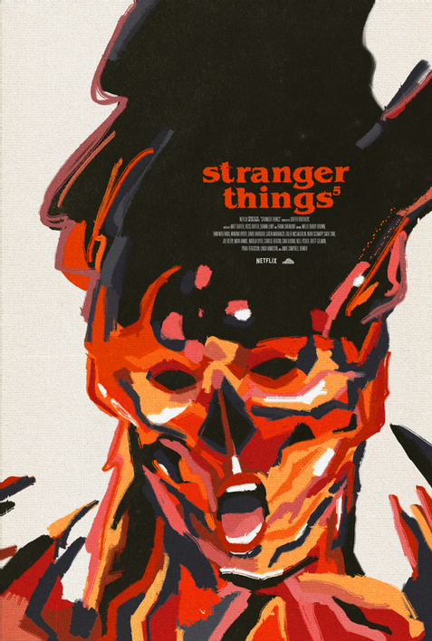 Alternative poster for Netflix's show Stranger Things season 5.