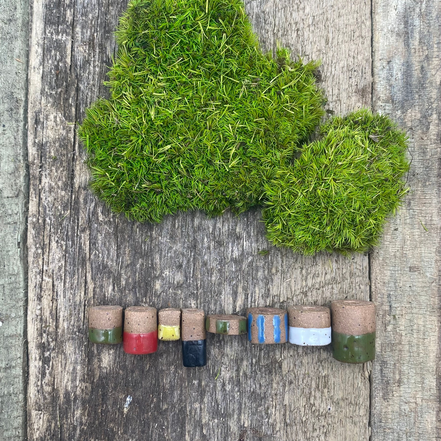 Glazed Trading Beads: Brown Clay