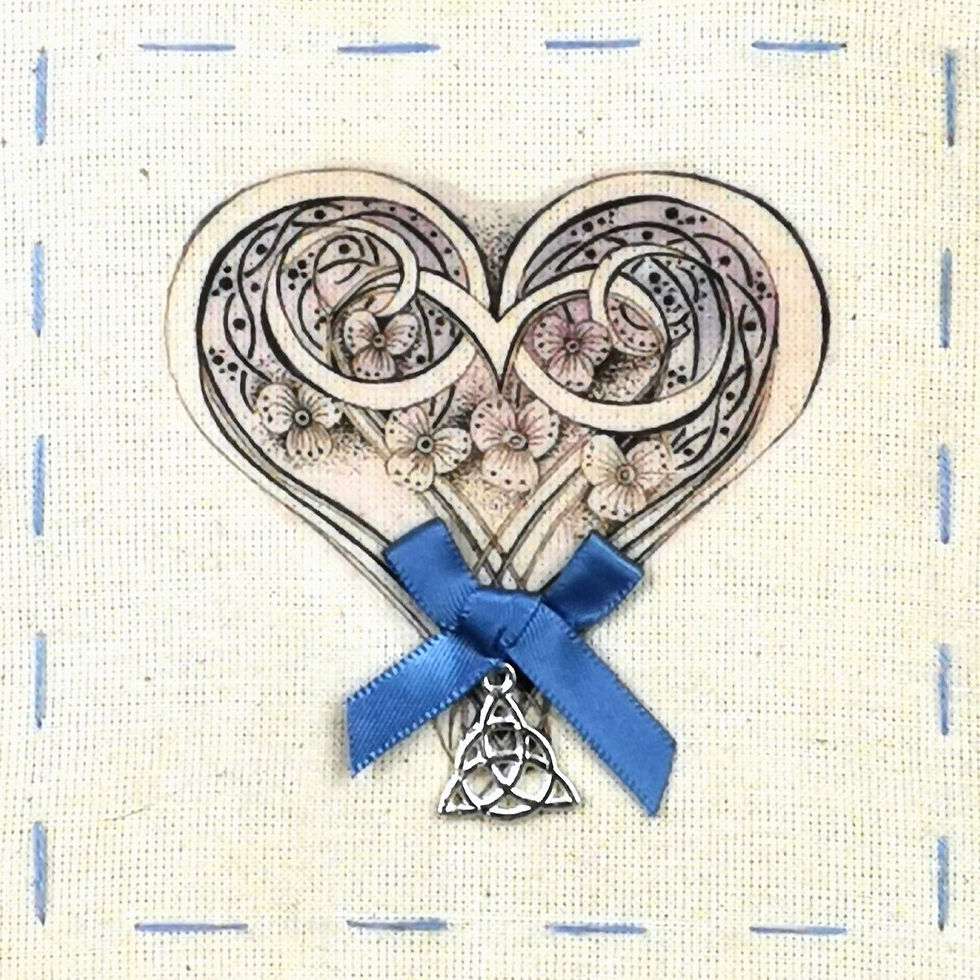 Thumbnail: Handmade scented pagan card