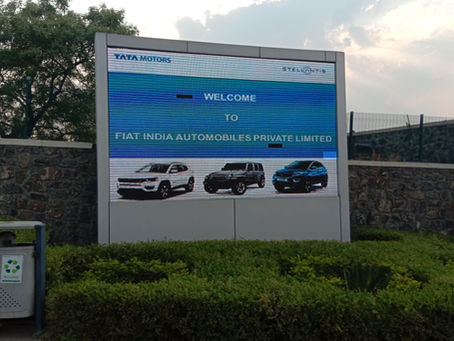 YC LED Installs MPCB-Compliant Environment Display Board at Fiat India Automobiles Pvt. Ltd., Ranjangaon