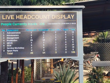 🏭 Real-Time Headcount Monitoring System